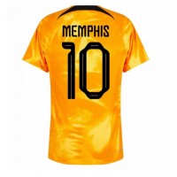Maglie da calcio Olanda Memphis Depay #10 Prima Maglia Mondiali 2022 Manica Corta